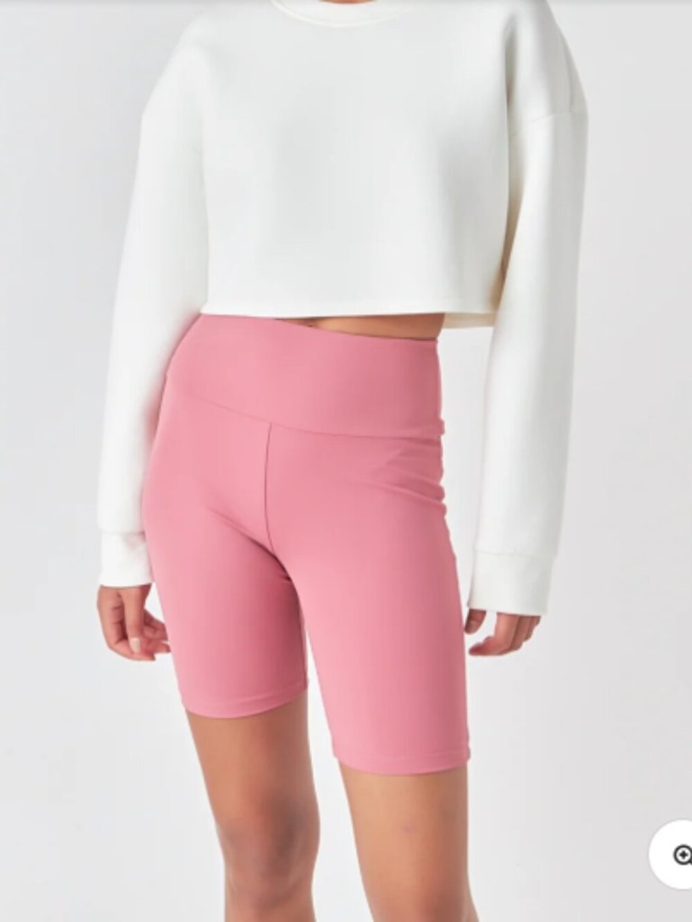 GREY LAB High Waist Bike Shorts Cassis Size Small NWT